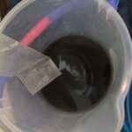 東芝エアコンの高圧洗浄後の汚水