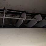 横浜市港南区で黒カビが多く発生しているノクリアXの送風口